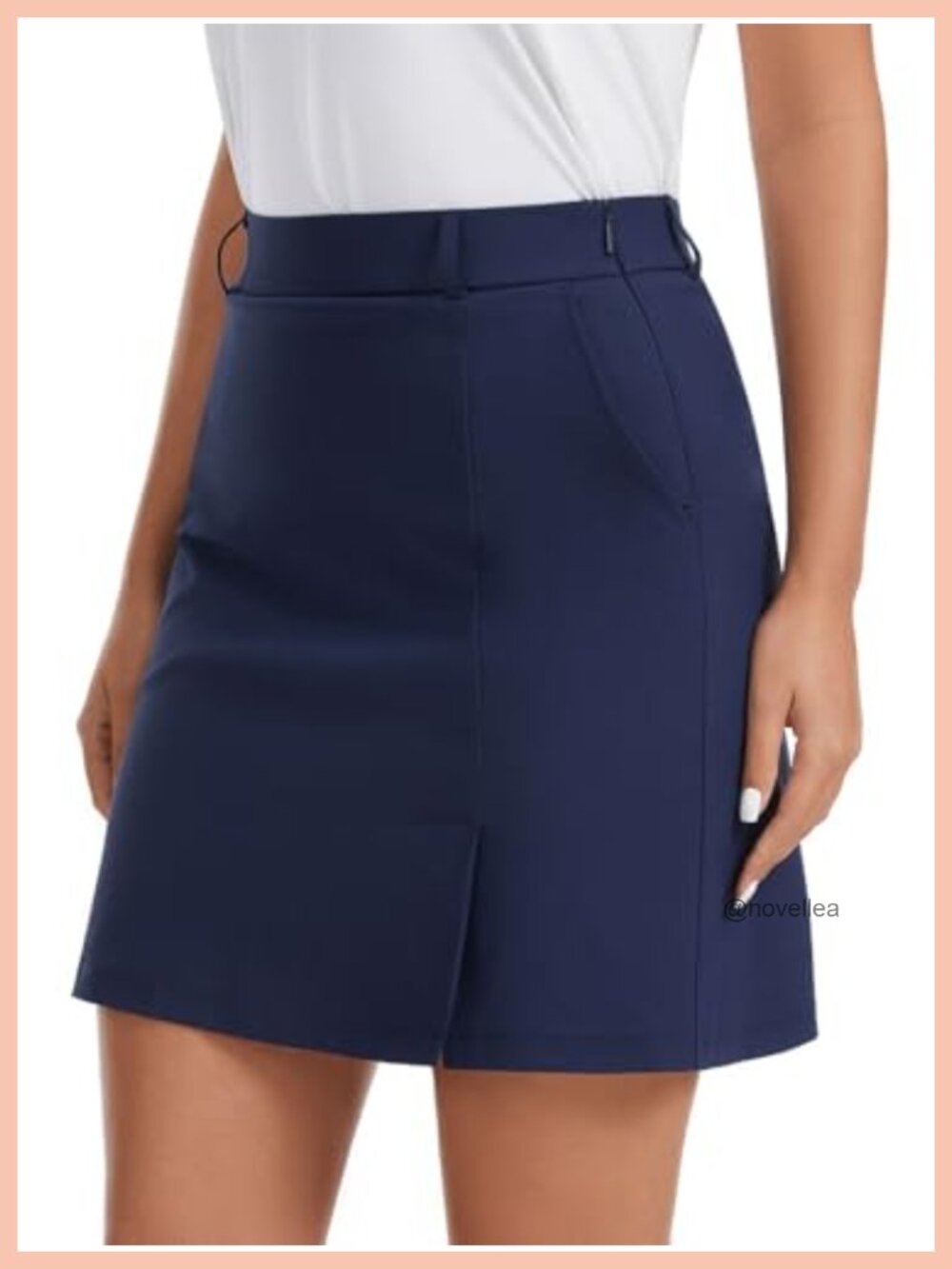 18" Golf Skorts for Women Tennis Pickleball Side Zip Slit Skirt
